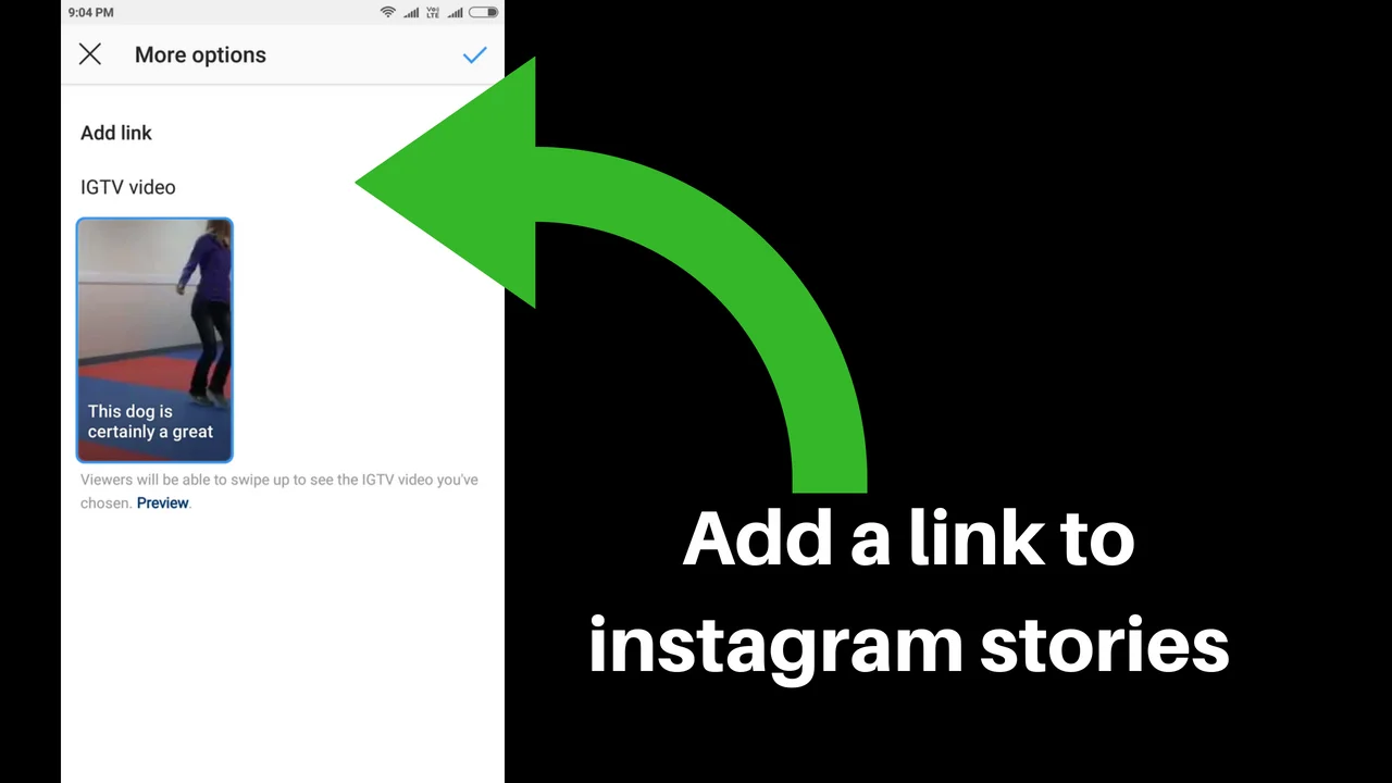 add link to Instagram stories 2018