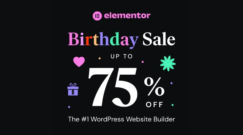 Elementor Birthday Sale 2024
