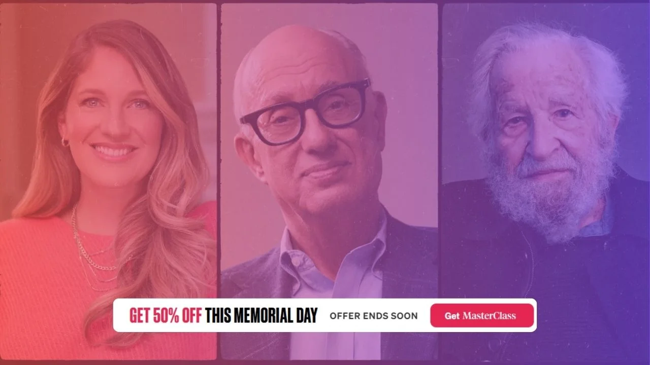 MasterClass Memorial Day Sale 50% OFF